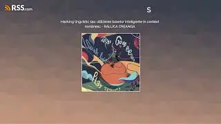 Hacking lingvistic sau utilizarea boxelor inteligente &icirc;n context rom&acirc;nesc - RALUCA CREANGĂ