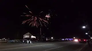 Christmas fireworks in Mcadam NB