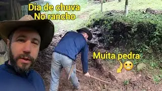 MUITA CHUVA 90mm/TRABALHOS NO RANCHO EM UM DIA DE CHUVA/ARRUMANDO A CASA/ARRUMANDO O LUGAR DOS BOIS