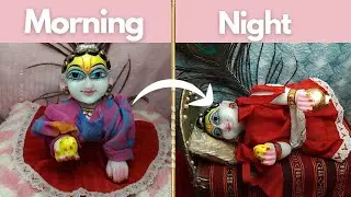 Laddu gopal ka daily routine 🫶🏻..