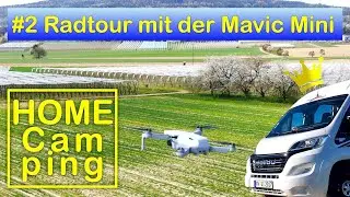 Homecamping #2: Radtour mit der Mavic Mini, Iris erkl&auml;rt die Quickshot Modi.