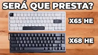 Teclados magnéticos da Attack Shark compensam? X65HE e X68HE