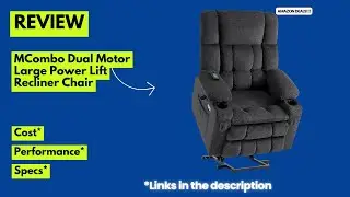 MCombo Dual Motor Power Lift Recliner Chair Review | Large Lay Flat Lift Chair with Heat