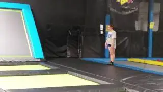 Gwen hamming it up at Aero Air Park