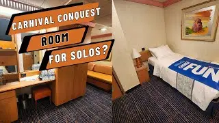 [4k] Carnival Conquest Solo Cabin Full Tour | It's ALMOST PERFECT besides the...