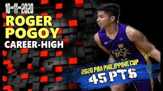 RR Pogoy Full Highlights | Career-High 45 pts vs Alaska Aces | 10-11-2020