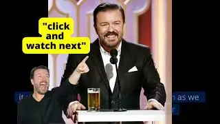 🤣🤩RICKY GERVAIS Roasting The Hollywood Elite at  Golden Globe Awards