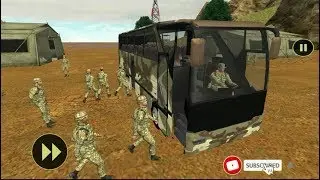 Army Bus Driver US soldier Transport Duty 2017 / Android gameplay / Android games 2019.