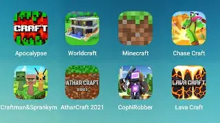 Apocalypse, Worldcraft, Minecraft, Chase Craft, Craftsman & Spranky, AtharCraft, CopNRobber