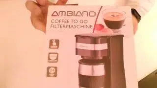 Aldi AMBIANO Coffe To Go Filtermaschine - filteres k&aacute;v&eacute; &eacute;s tea főző bemutat&oacute;