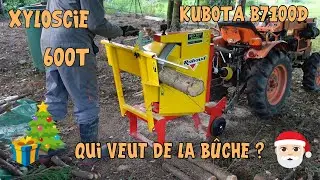 Kubota #12 Test scie à buche Rabaud Xyloscie 600T