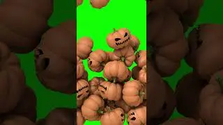 Green screen Halloween video transition