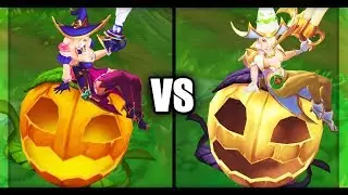 Bewitching Miss Fortune vs Prestige Bewitching Miss Fortune Skins Comparison (League of Legends)