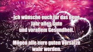 Frohes Neues Jahr 2026 Gru&szlig; Gr&uuml;&szlig;e Neujahrsw&uuml;nsche f&uuml;r Whatsapp
