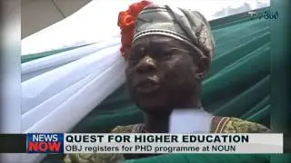 Former President, Obasanjo registers for PHD in NOUN