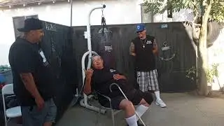 CHOLO Trucker RAW POST Fight interview with Coaches G-UNIT BOXING TEAM