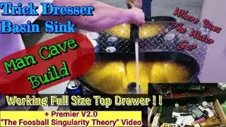 MAN CAVE PROJECT | Trick Dresser Basin Sink | Where Does The Water Go?