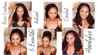 CROCHET HAIRSTYLES | HOW TO STYLE CROCHET HAIR | DIY NATURAL CROCHET HAIR