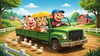 Monkey’s Farm Truck Adventure 🚜🐵 | Kids Cartoon