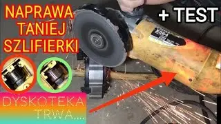 POWER PLUS X064 - Naprawa szlifierki kątowej ze śmietnika - czy warto? + TEST