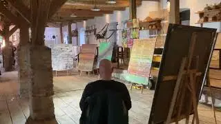 Video-Fragment: Kuhstall-K&uuml;nstlerst&auml;nde 6. Markthallen-Galerie