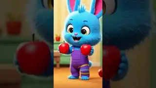 LEARN APPLE with LUBU 🍎 Fun Fruit Learning Song for Kids | Baby Learning #Shorts