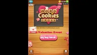 Word Cookies Cross Valentine Event February 5 2018