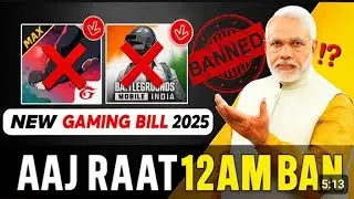 Free Fire Max Ban in India 2025? | New Gaming Bill Explained in Hindi
