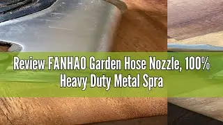 Review FANHAO Garden Hose Nozzle, 100% Heavy Duty Metal Spray Nozzle High Pressure Water Nozzle with
