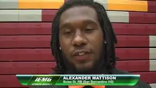 City of San Bernardino SW: FOOTBALL-Boise State Running Back Alexander Mattison, Nat Berhe Camp