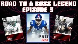 Road To A Boss Legend Episode 3! Madden Mobile 500k Coins Pro Pack Opening!!