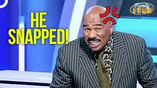 Steve Had 0% PATIENCE Left For THIS! | Family Feud Compilations