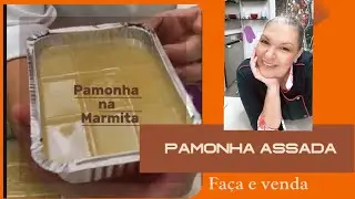 Pamonha assada na marmita com cobertura cremosa de milho verde.