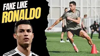 Faking Like Ronaldo! ⚡ Elite Cone Drill for Skills & Quick Feet