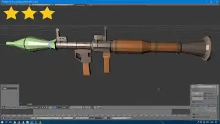 RPG-7 Low Poly 3D BLENDER UPBGE Download Free open source NO COPYRIGHT