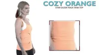 Cozy Orange Star Gazer Yoga Tank Top (For Women)