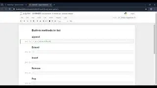 Built-in Methods in Python Lists | Complete List Methods
