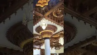 beautiful ceiling work at temple.Partagali Canacona Goa
