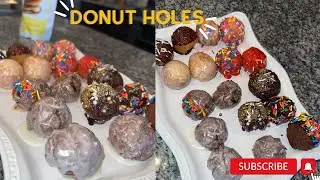 THE BEST RECIPE FOR DONUT HOLES | DUNKIN DONUTS INSPIRED MUNCHKINS | SHAYSFOODJOURNEY