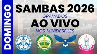 SAMBAS AO VIVO CARNAVAL 2026 | PRIMEIRO DIA DE DESFILES | PARTE 1 - DOMINGO