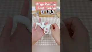 FINGER KNITTING A SCARF TUTORIAL #creativity #diy #chunkyyarn #armknitting