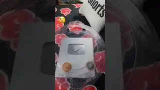 No One's EVER Done this with Silver Play Button #shorts