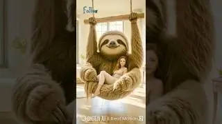 Ever dreamed of relaxing in the arms of a giant sloth?🦥💤 #SlothSwing #relaxingvibes #swing #short
