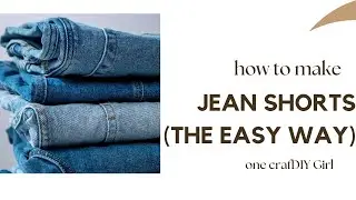 How to make your own flattering jean shorts with this simple DIY tutorial
