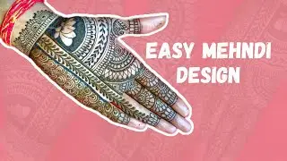 Very simple unique style mehndi design for front hand | new easy mehndi design 2026 | mehndi designs