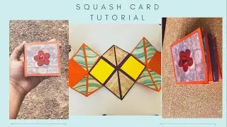 Make your scrapbook more beautiful ~~ squash card tutorial ~ scrapbook ideas~ easy greeting card ~