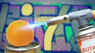 Orange Vs Gas Torch Experiment Slow Motion