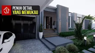 Desain Rumah Tropis Modern Dilahan 20x30 Meter
