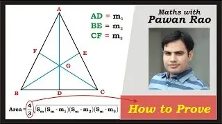 How To Find Area Of Triangle If Median is Given
