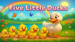 Five Little Ducks | Actions & Lyrics | Preschool Sing-Along 2025